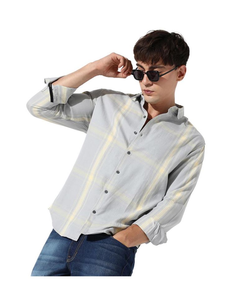Men's Tartan Plaid Button Up Shirt