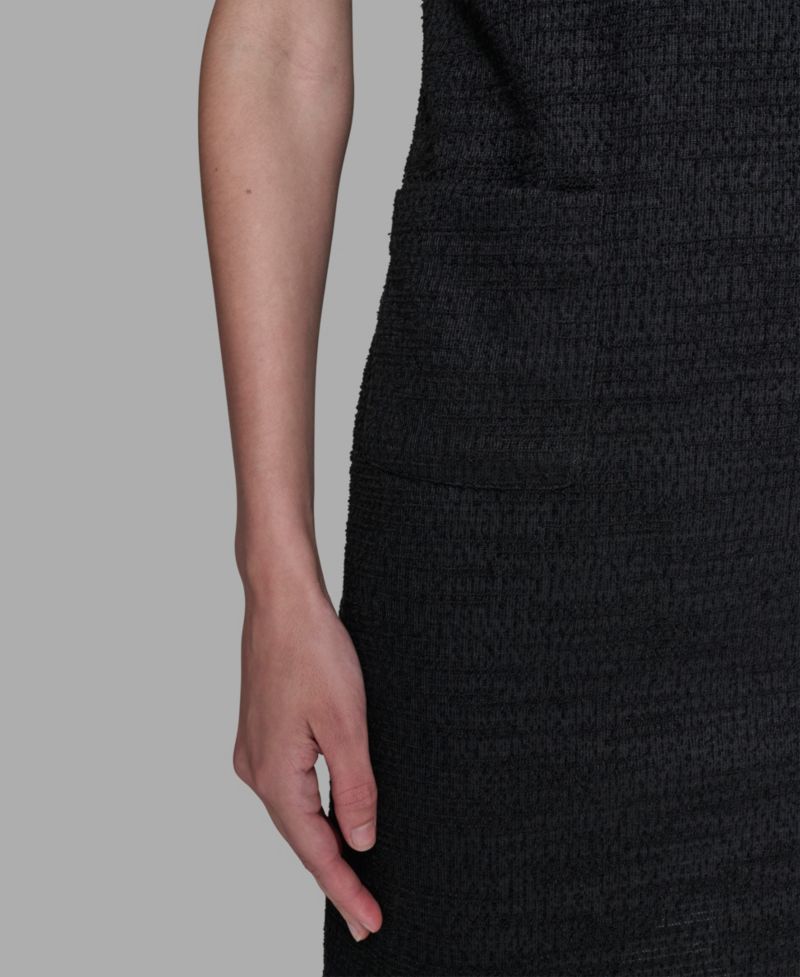 Women's Tweed Crew Neck Shift Dress