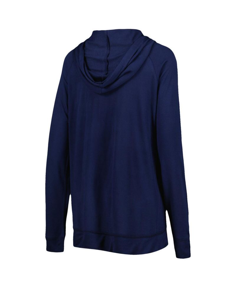 Women's Navy Houston Astros Pre-Game Raglan Pullover Hoodie