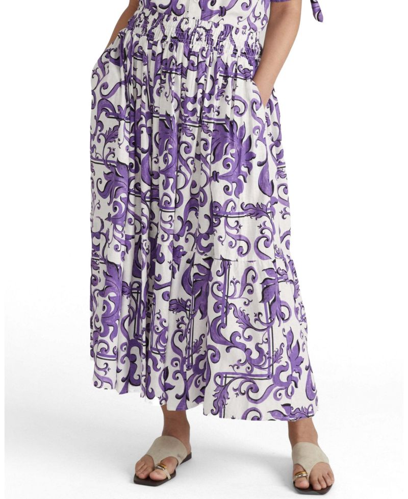 Women's Plus Size Tosca Linen Maxi Skirt