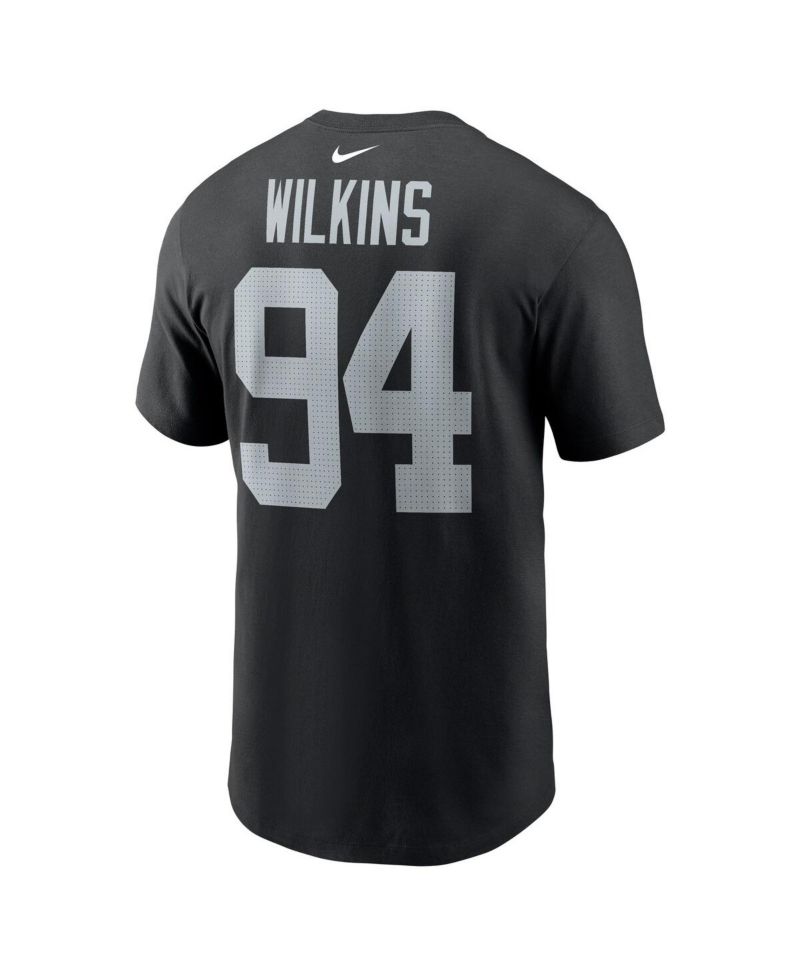 Men's Christian Wilkins Black Las Vegas Raiders Player Name & Number T-Shirt