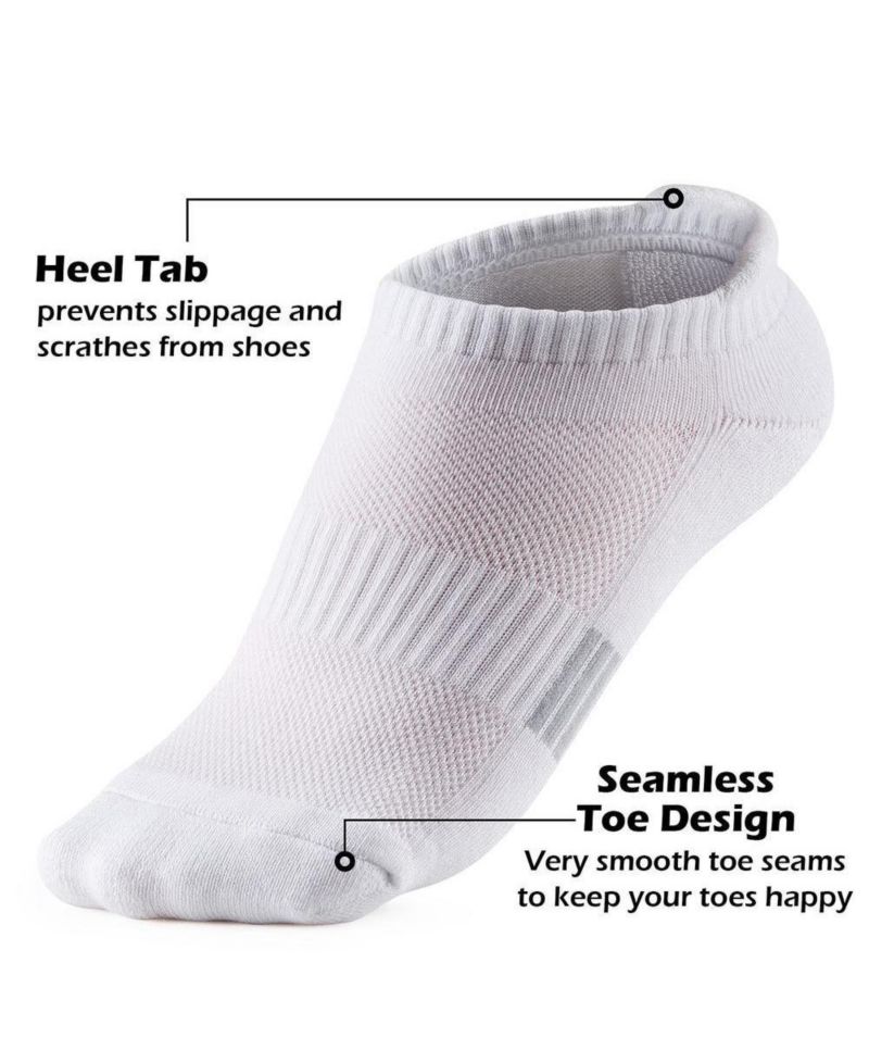Women's Ankle Socks 5-Pairs Cushioned and Breathable for Running and Casual Wear