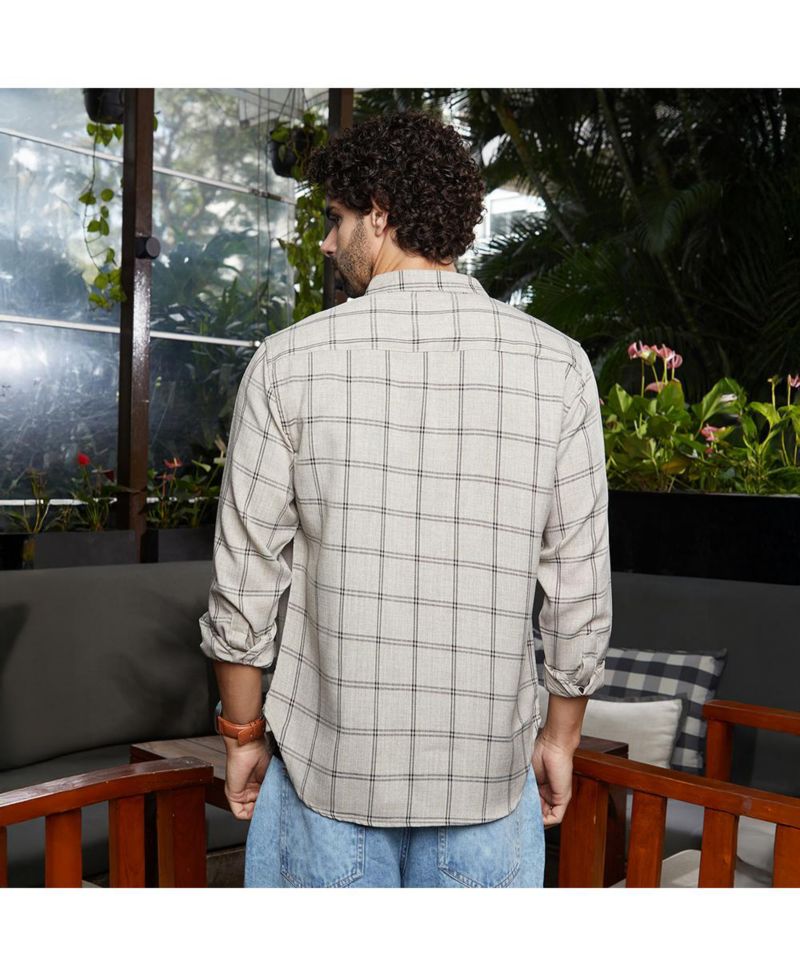 Men's Coin Grey BiGraph-Check Shirt