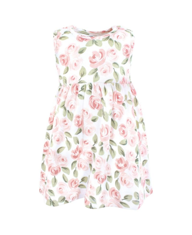 Baby Girls Hudson Comfortable Cotton Dress and Matching Cardigan Set