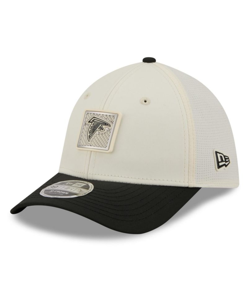 Men's Cream/Black Atlanta Falcons 2026 NFL Training Camp 39THIRTY Flex Hat
