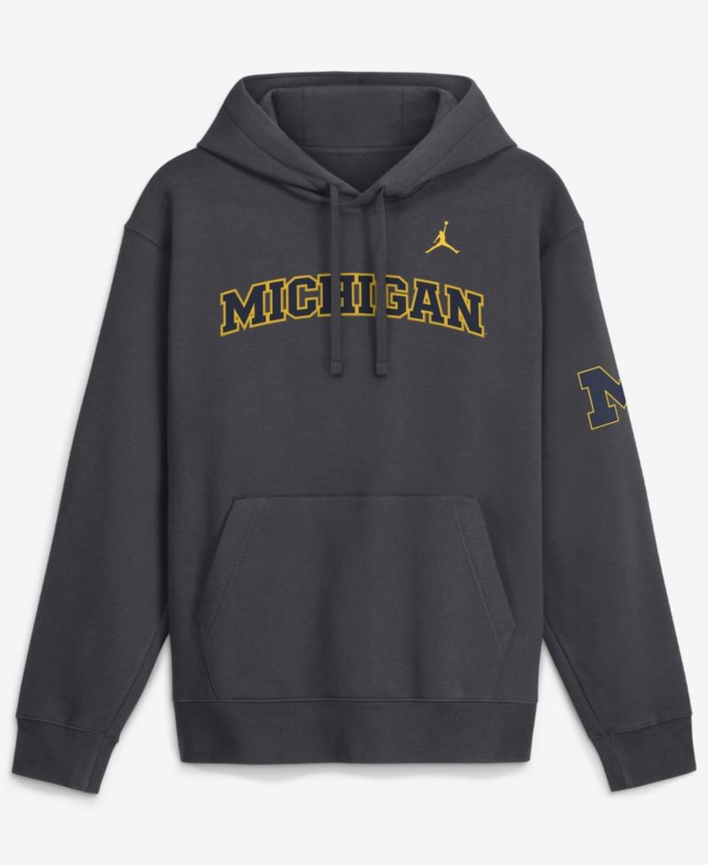 Men's Navy Michigan Wolverines 2026 Sideline Club Fleece Hoodie