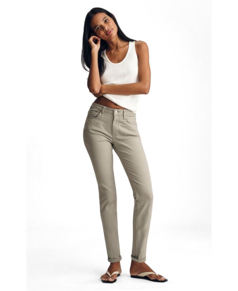 Women's Kathleen Mid Rise Boyfriend In Desert Sage Flex Blue