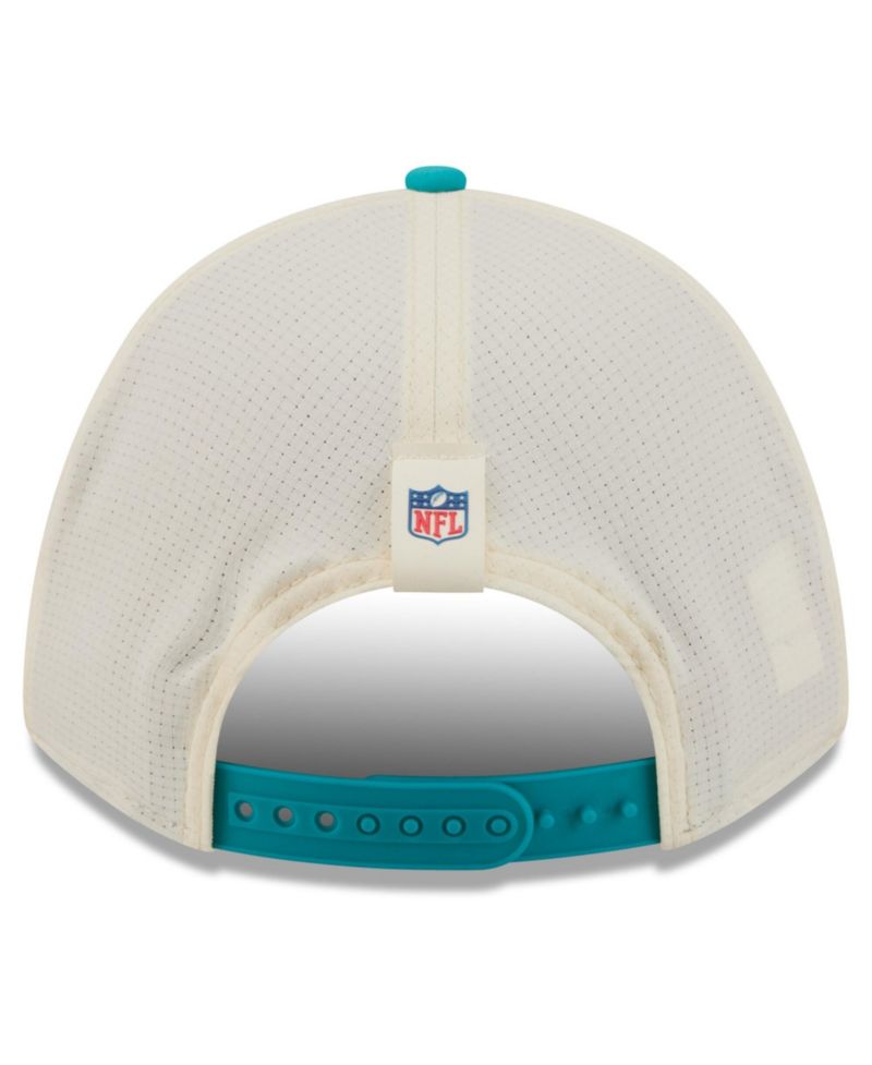 Men's Cream/Aqua Miami Dolphins 2026 NFL Training Camp 9FORTY Adjustable Hat