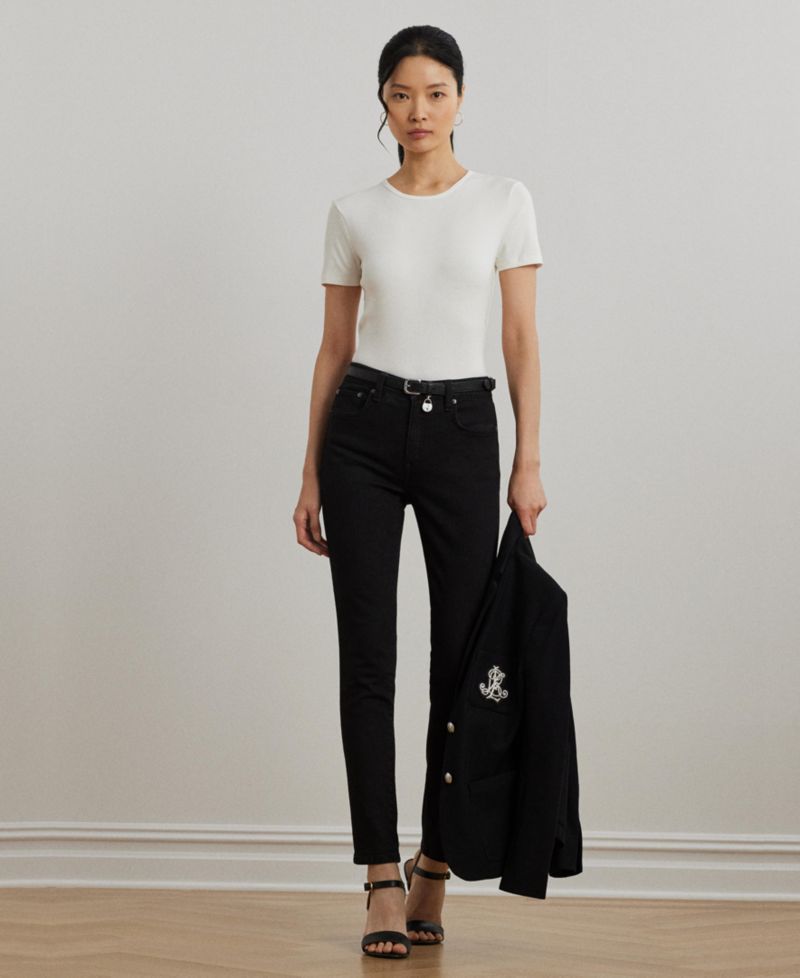 Stretch Knit T-Shirt, Regular & Petite