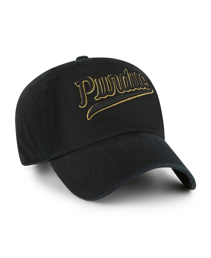 Men's Black Purdue Boilermakers Vault Clean Up Adjustable Hat