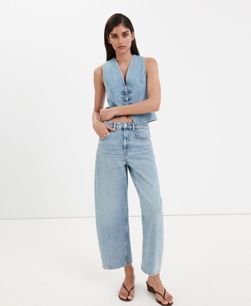 Women's Toggles Denim Top