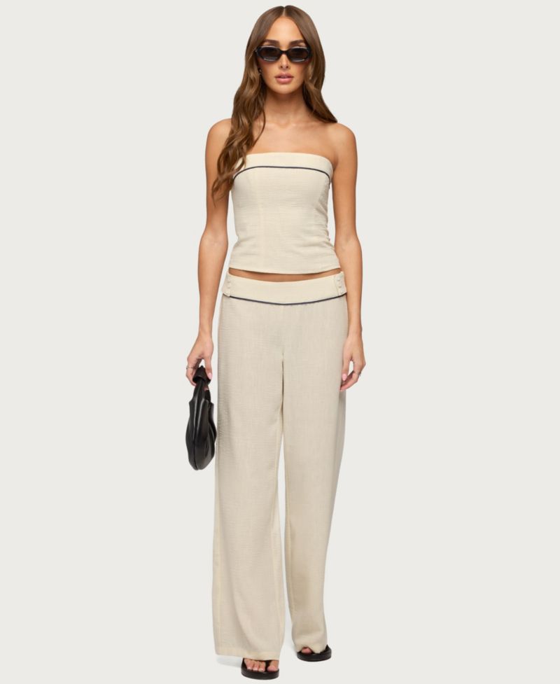 Women's Dorine Contrast Woven Pants