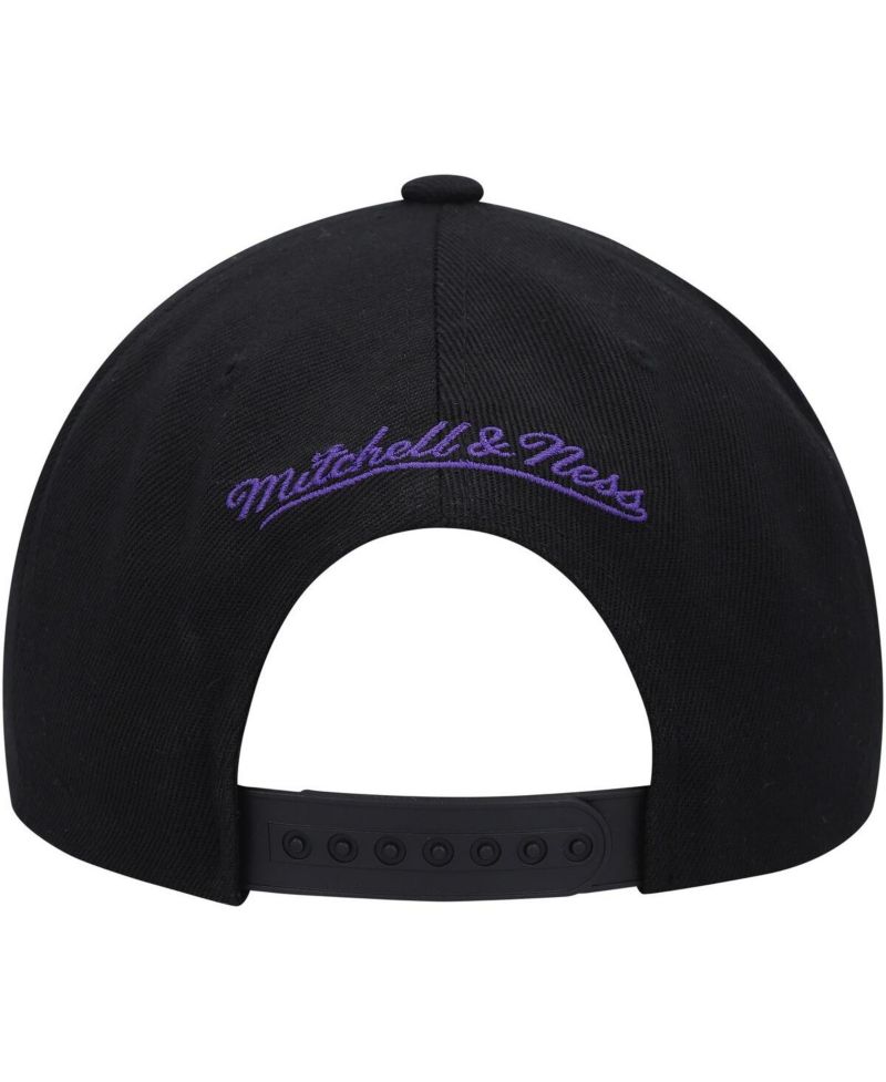 Men's Black Sacramento Kings Side Core 2.0 Snapback Hat
