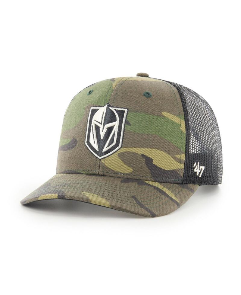 Men's Camo and Black Vegas Golden Knights Trucker Snapback Hat