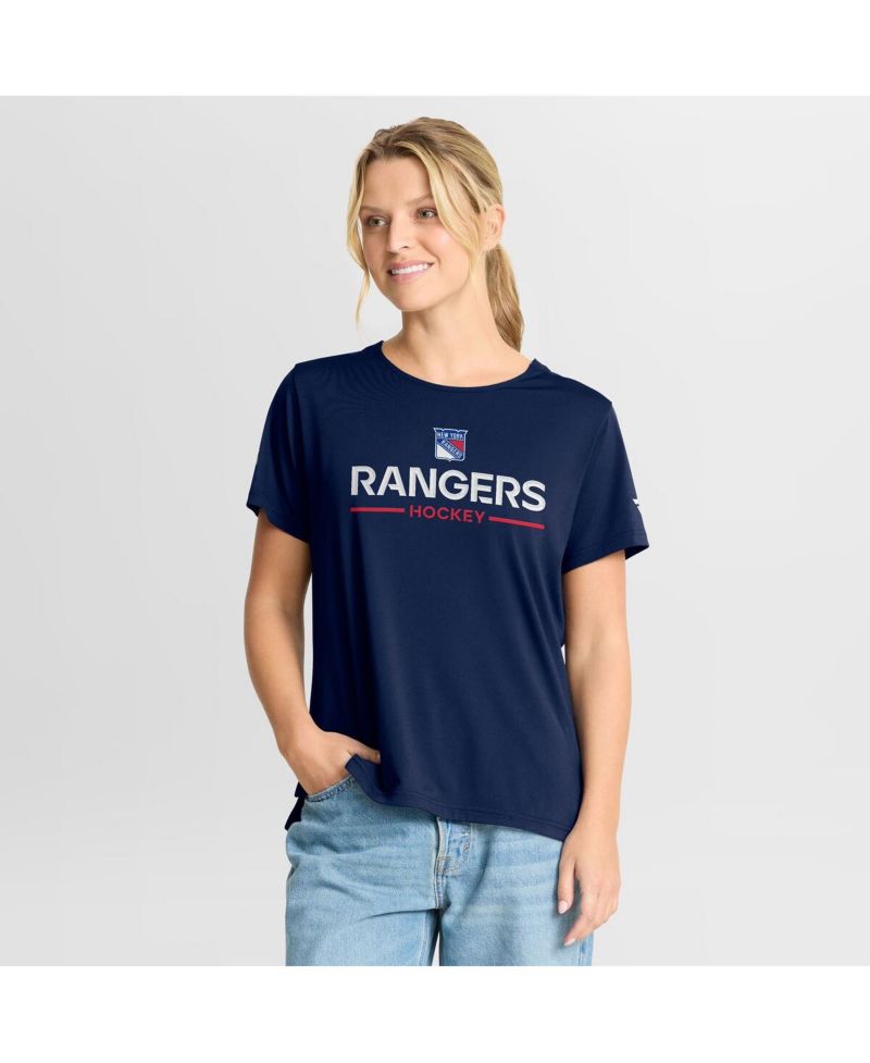 Women's Navy New York Rangers Authentic Pro Rink Tech T-Shirt