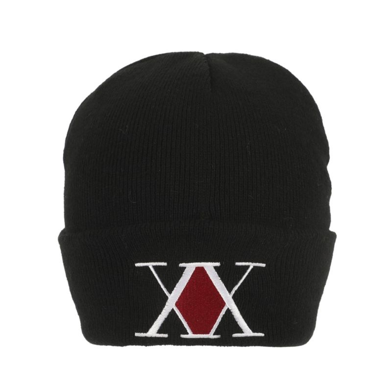 Men's Embroidered Logo Black Cuff Beanie.