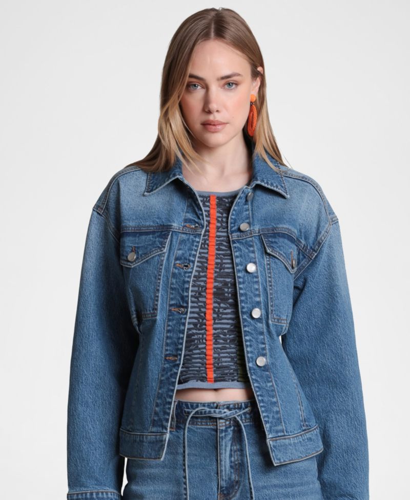 Women's Back Cinch Denim Jacket