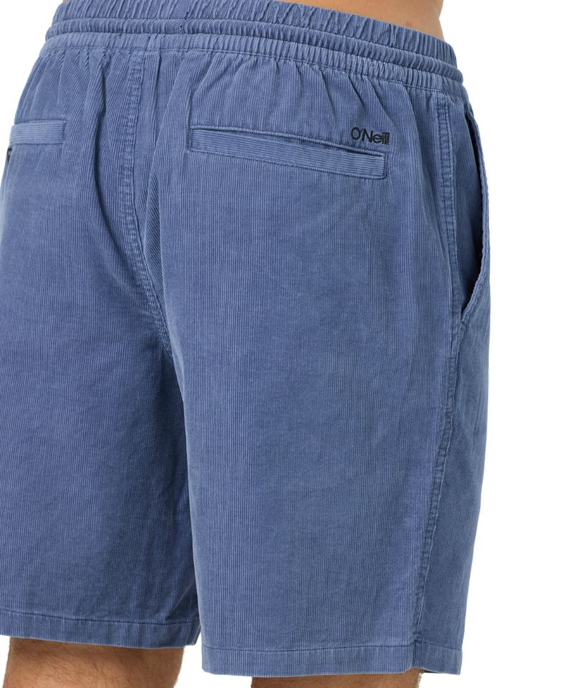 Men's Cord 18 Corduroy Regular-Fit Elastic-Waist Shorts, 8" Inseam