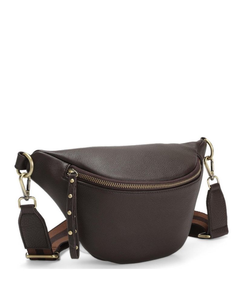 Women's Kira Pebbled Leather Cell Phone Bag Mini Crossbody Purse with Multi Compartments