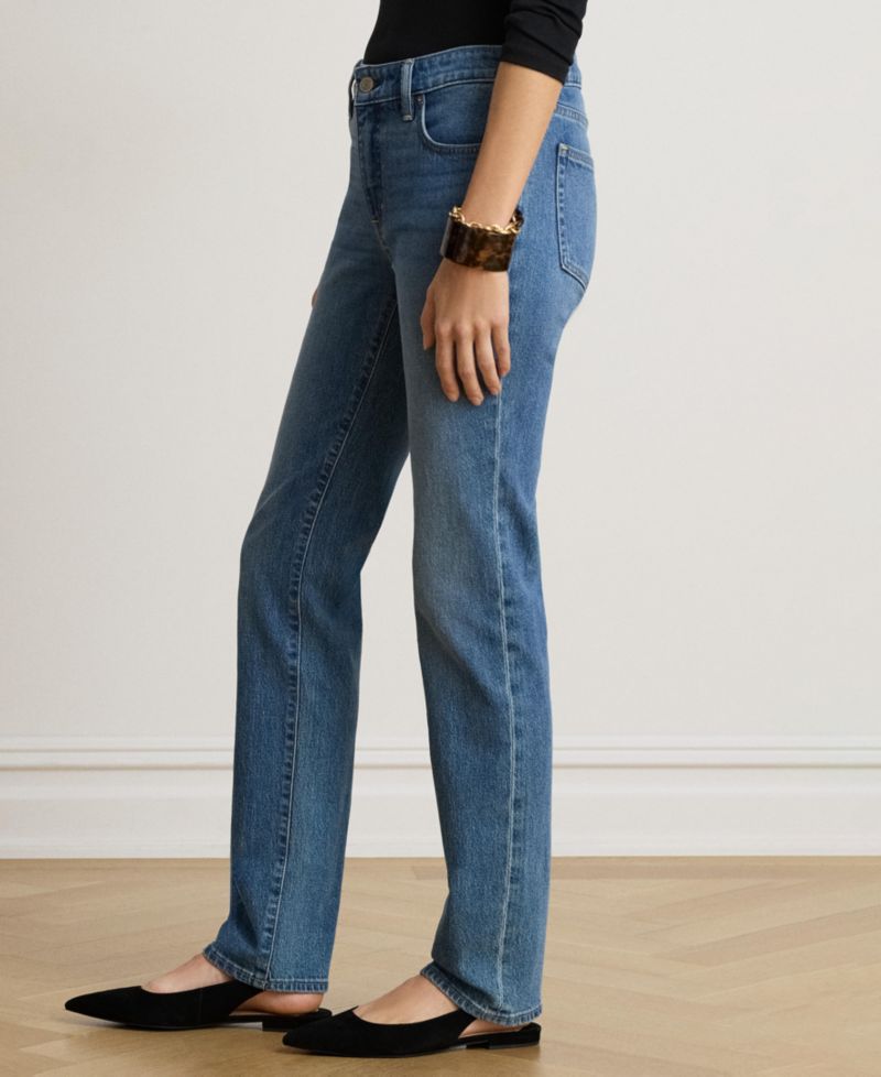 Women's Mid-Rise Slim Straight Jeans