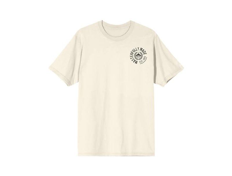 Men's Pablo Dier Signature Crew Neck Short Sleeve Natural T-shirt -XL