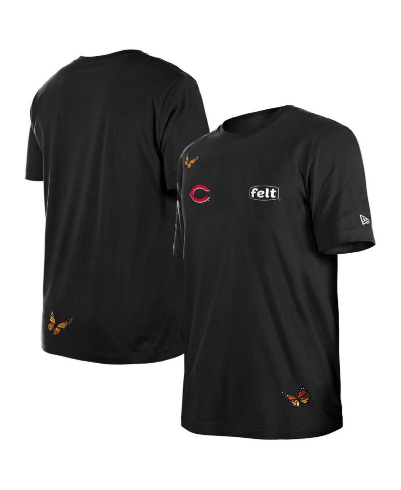 x Felt Men's Black Cincinnati Reds T-Shirt