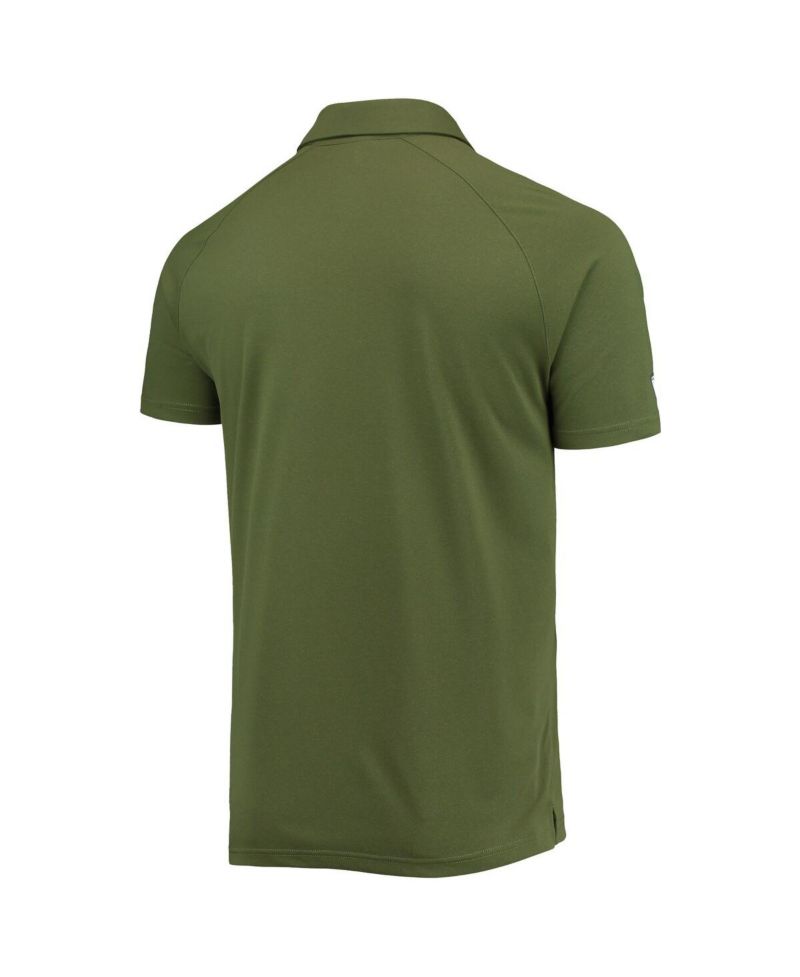Men's Olive Chicago White Sox Delta Sector Raglan Polo Shirt