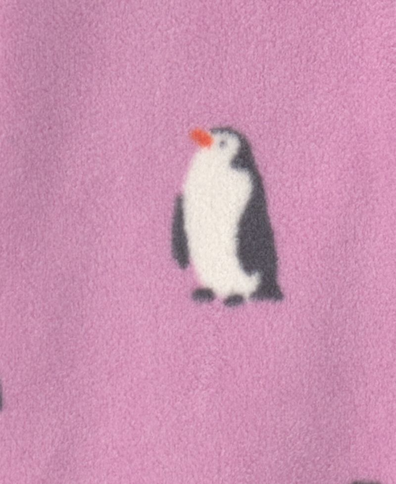 Baby Girls' Penguin Fleece 2-Way Zip Sleep & Play