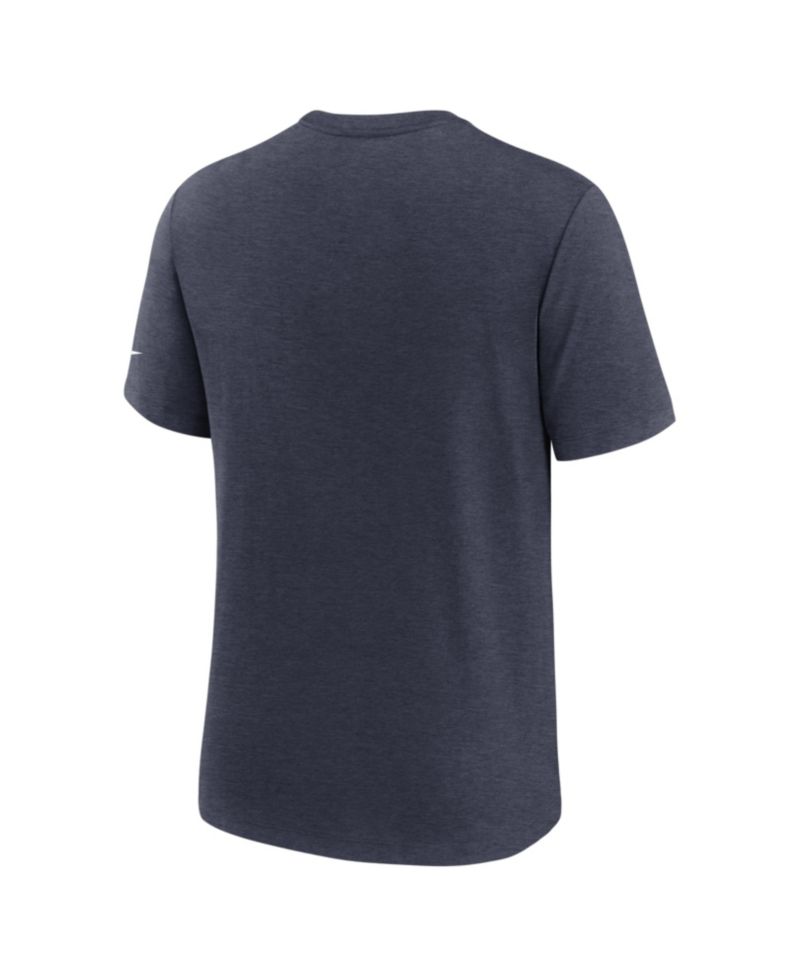 Men's Heather Navy Chicago Bears Believe The Game Tri-Blend T-Shirt