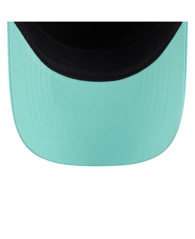 Men's and Women's Black/Mint New York Liberty WNBA Tip-Off 2026 Metal Badge A-Frame 9FORTY Adjustable Hat