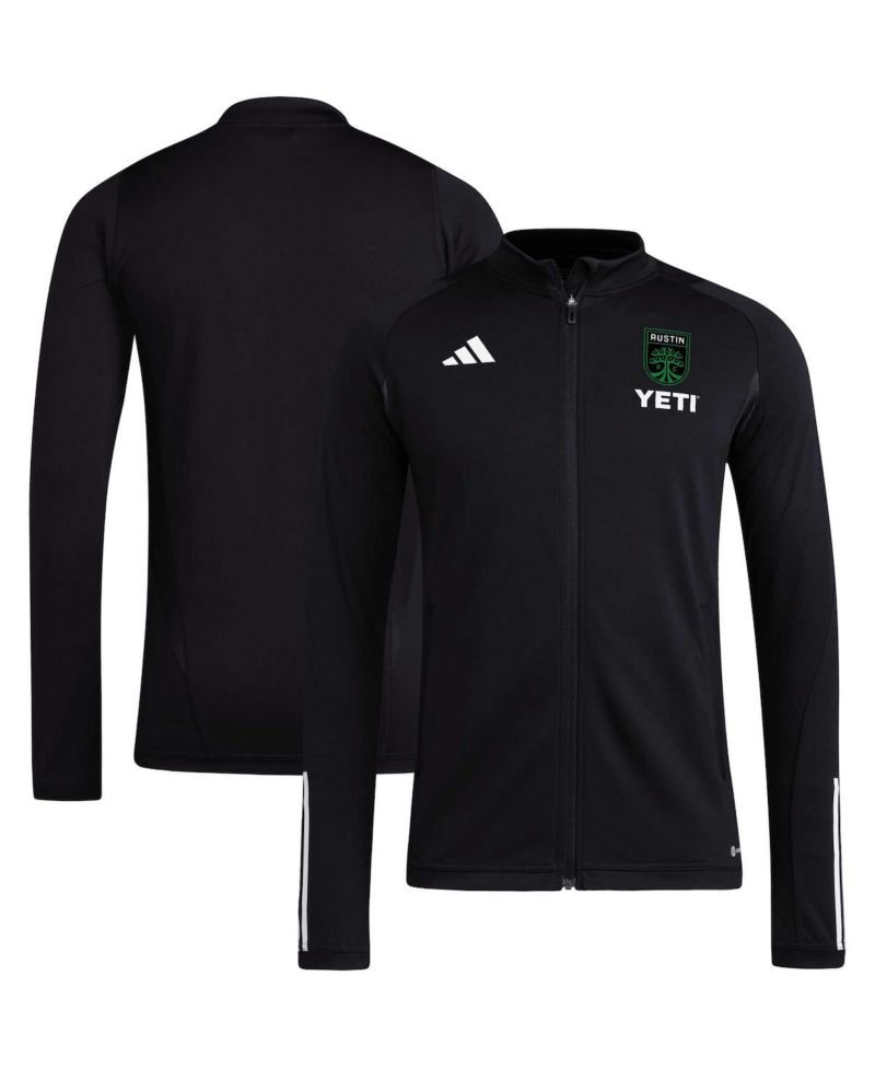 Men's Black Austin FC 2023 On-Field AEROREADY Full-Zip Training Top