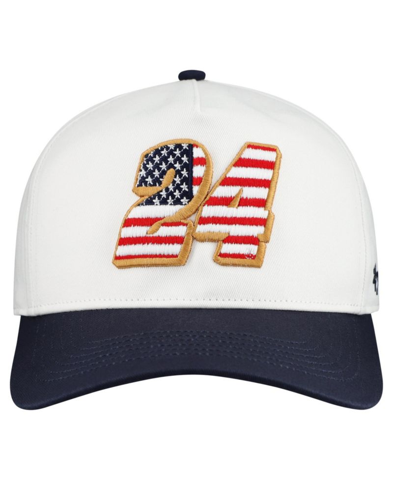 Men's White William Byron Flag Fill Two-Tone Team Adjustable Hitch Hat