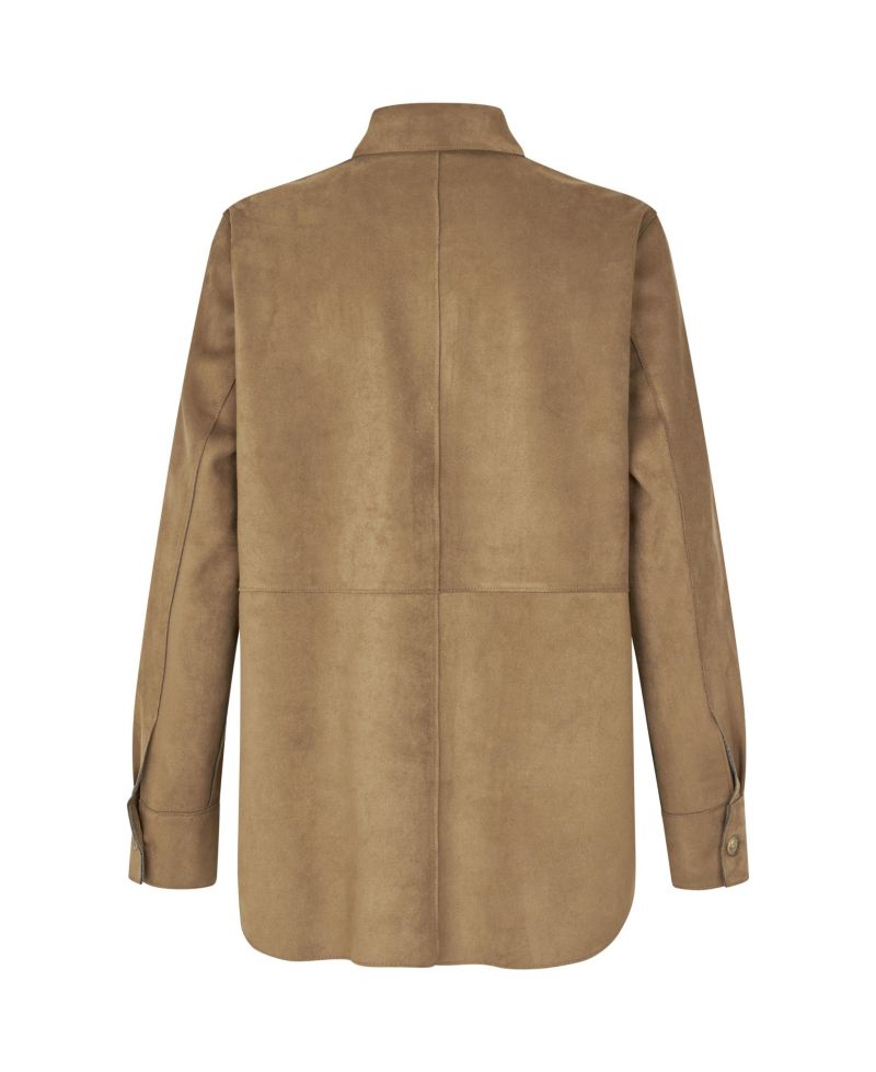 Women's Maivethra Faux-Suede Long-Sleeve Shirt