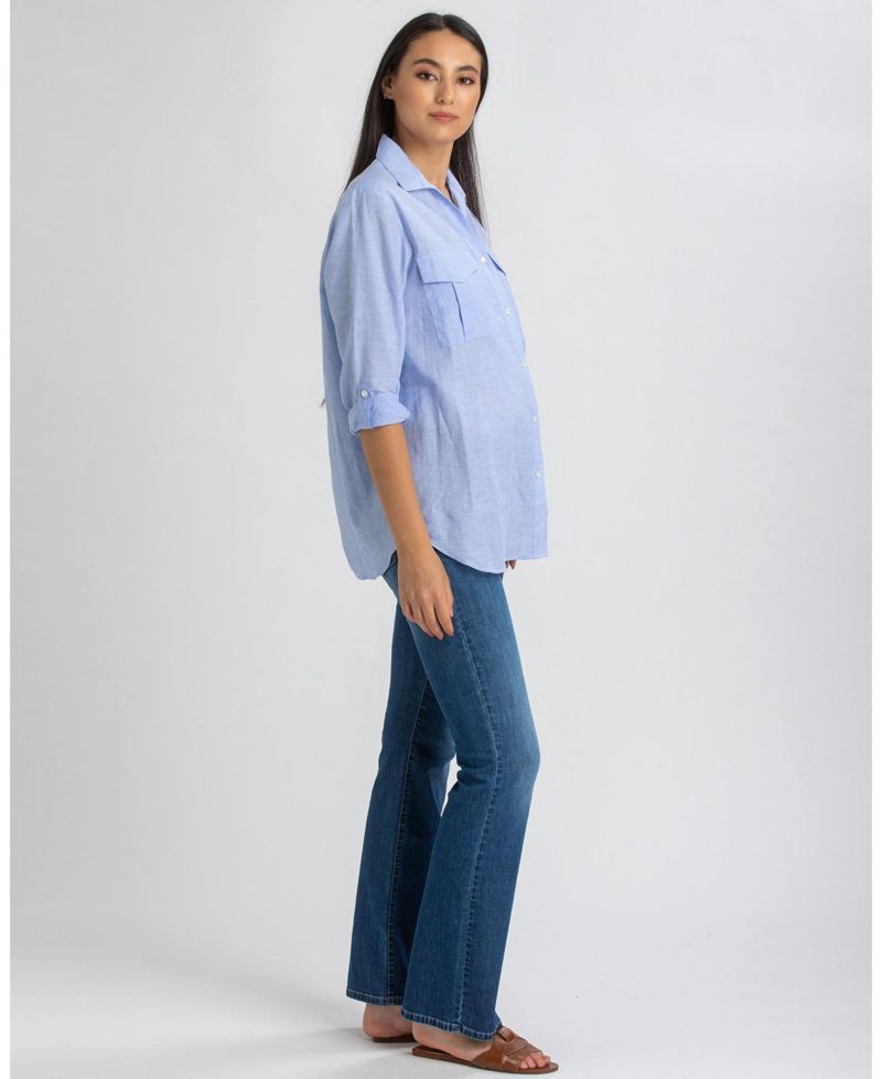 Maternity Graduated Flare Jeans