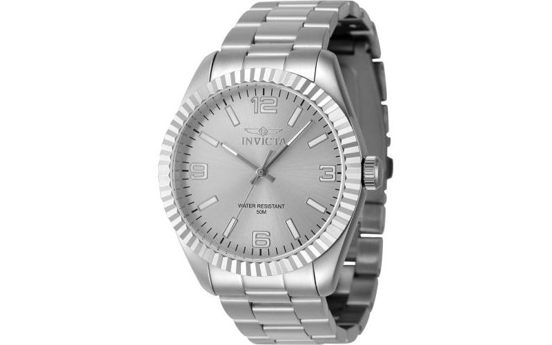 Men's 47449 Specialty Quartz 3 Hand Silver Dial Watch