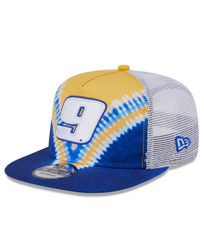 Men's Blue Chase Elliott Golfer Tie-Dye Snapback Hat