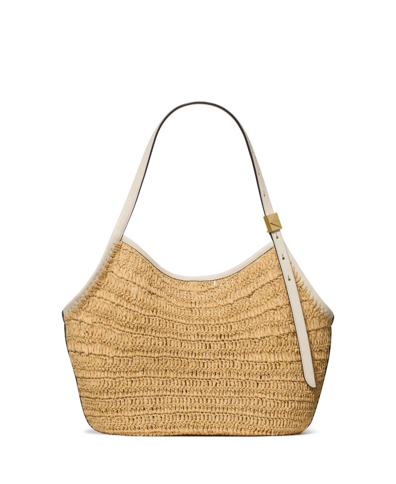 Deco Tulip Straw Large Tote Bag
