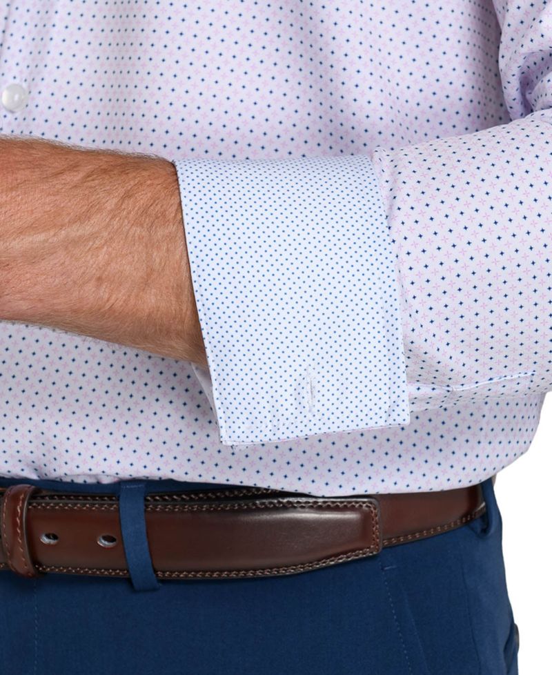Men's Slim-Fit Spread-Collar Dress Shirt