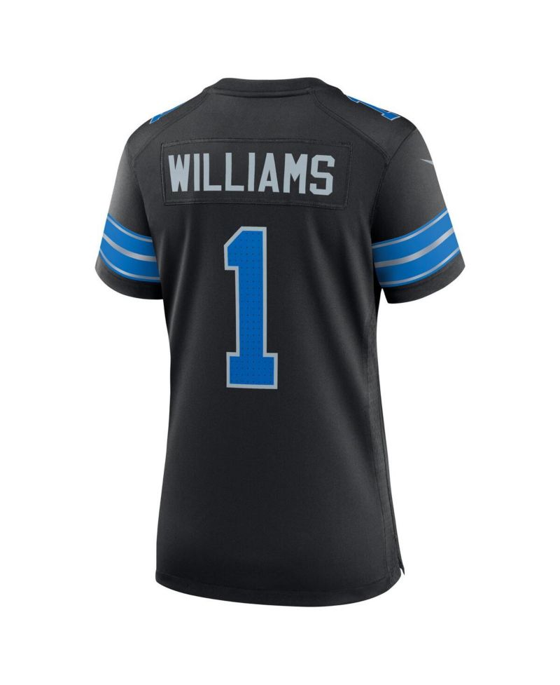 Women's Jameson Williams Black Detroit Lions 2nd Alternate Game Player Jersey