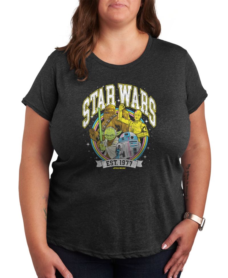 Plus Size Trendy Star Wars Classics Graphic Crewneck T-Shirt