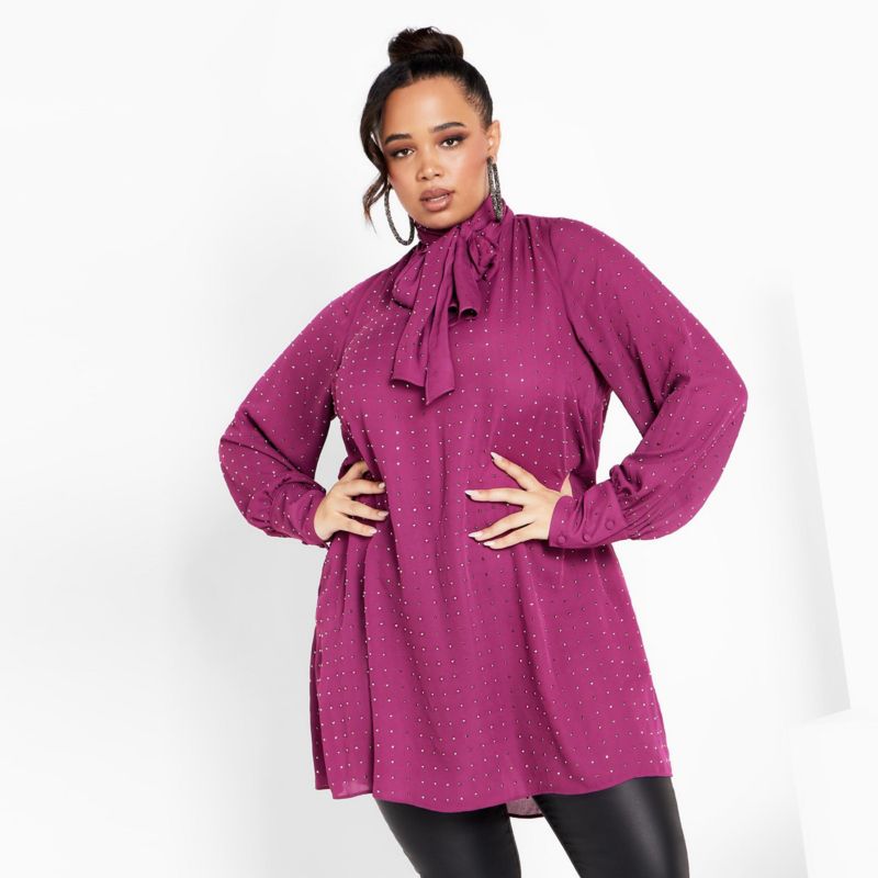 Women's Nailhead Tunic Top