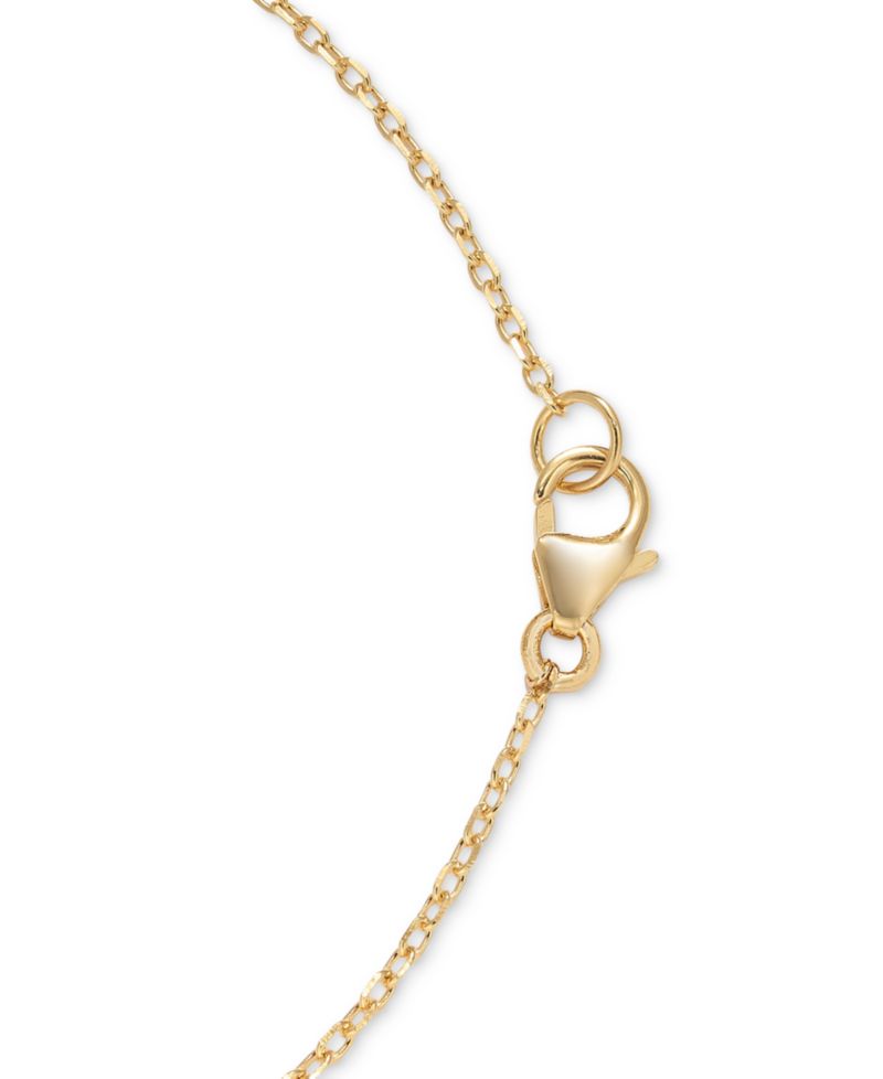 Sky Blue Topaz (1/3 ct. t.w.) & White Topaz (5/8 ct. t.w.) Cross 18" Pendant Necklace in 14k Gold-Plated Sterling Silver (Also in Citrine, Onyx, Peridot & Rhodolite)