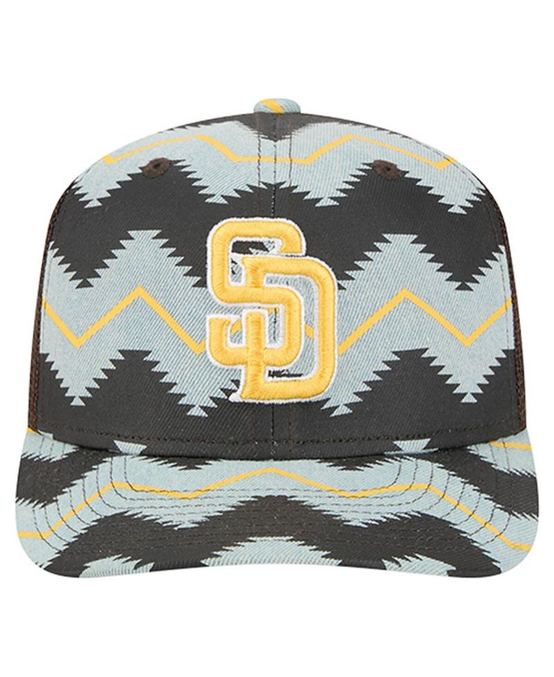 Men's Denim/Brown San Diego Padres Aztec Denim 9SEVENTY Adjustable Hat