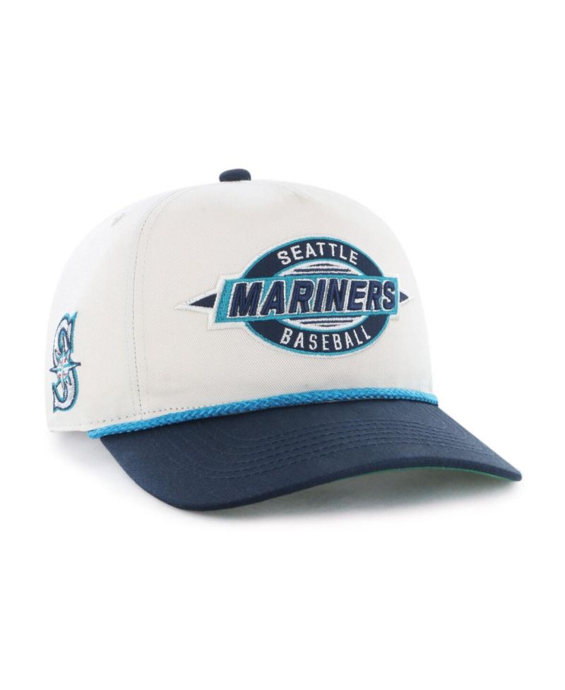 Men's Natural/Navy Seattle Mariners Frame Out Hitch Adjustable Hat