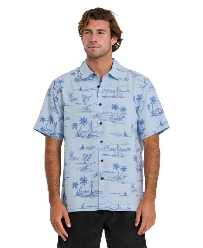 Quiksilver Men's Sail Away Short-Sleeve Shirt