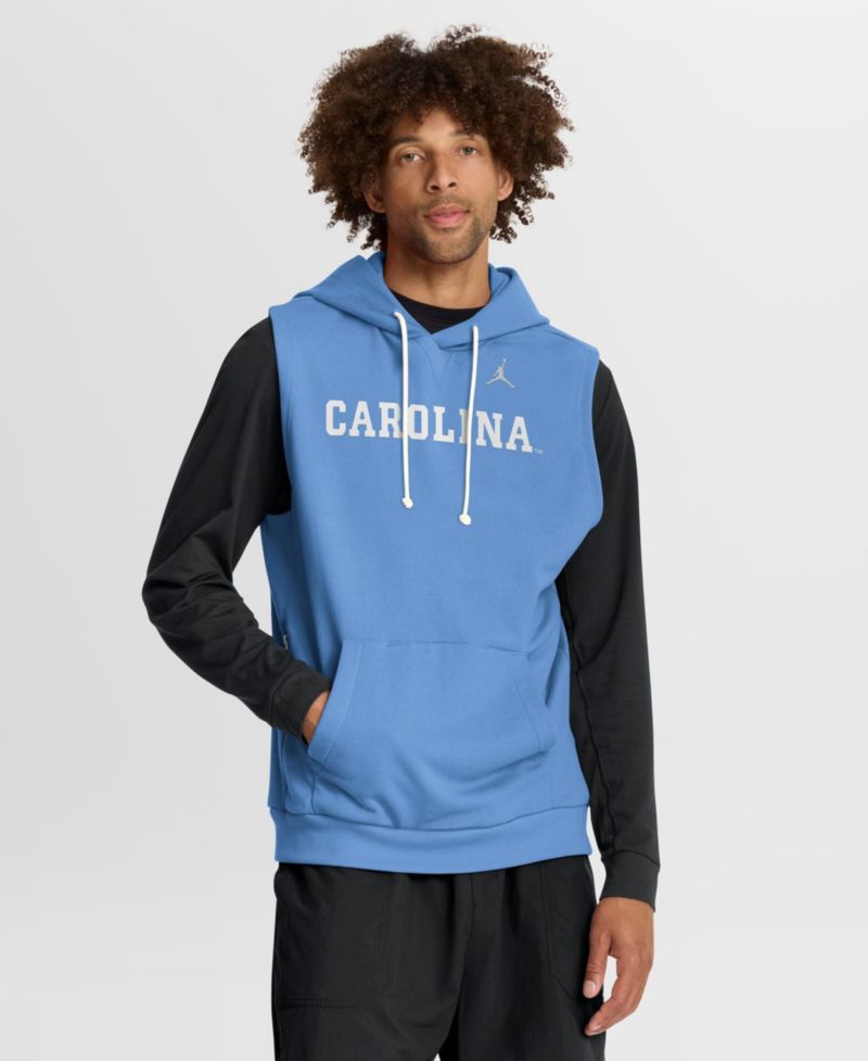 Men's Carolina Blue North Carolina Tar Heels 2026 Sideline Sleeveless Dri-FIT Hoodie