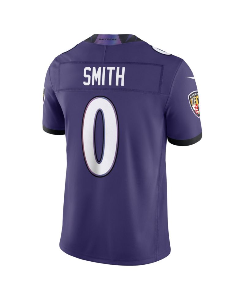 Men's Roquan Smith Purple Baltimore Ravens Team Vapor F.U.S.E. Stitched Limited Jersey