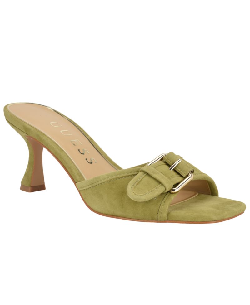 Women's Dista Buckle Kitten Heel Dress Sandals