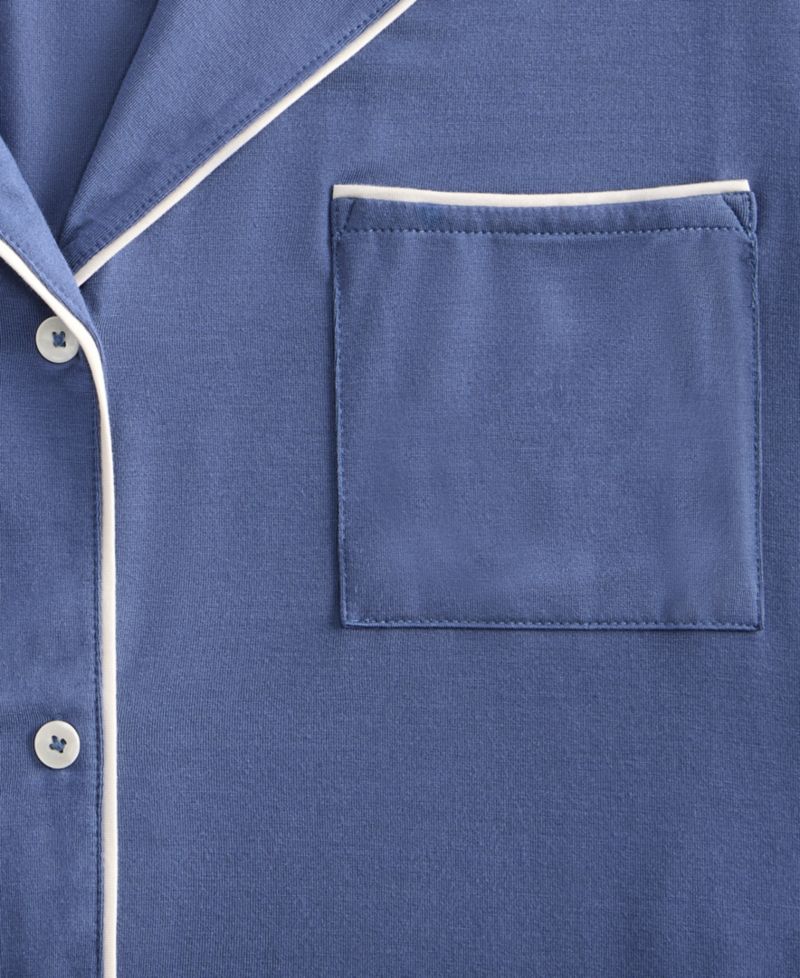 Women's Modal Fluid Knit Notch Collar Pajama Set