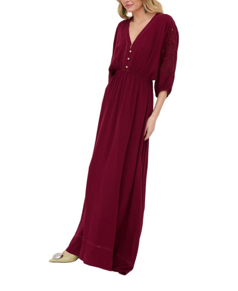 Women's Somerton Kaftan Style Embroidered Maxi Dress